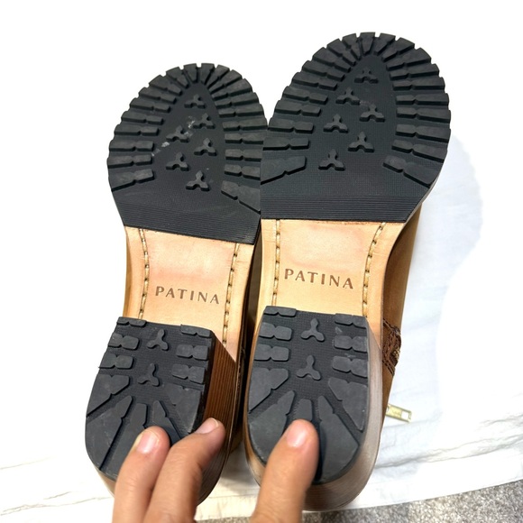 Patina Portland Leather Goods Women Canyon Brown Ankle Boots Size 9 - Picture 5 of 9